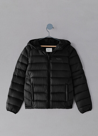 REGULAR FIT HOODED PUFFER JACKET