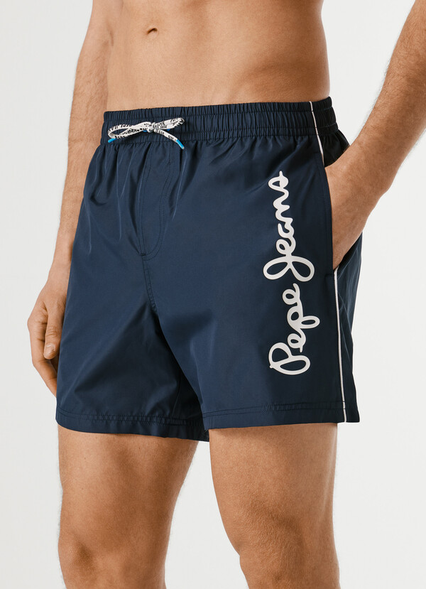 PRINTED LOGO SWIM SHORTS