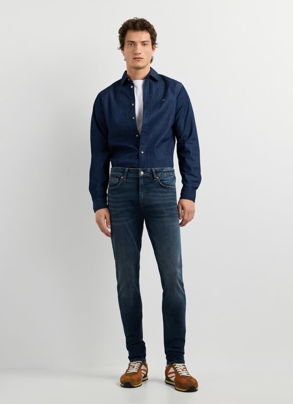 FINSBURY - SKINNY FIT MID-RISE JEANS