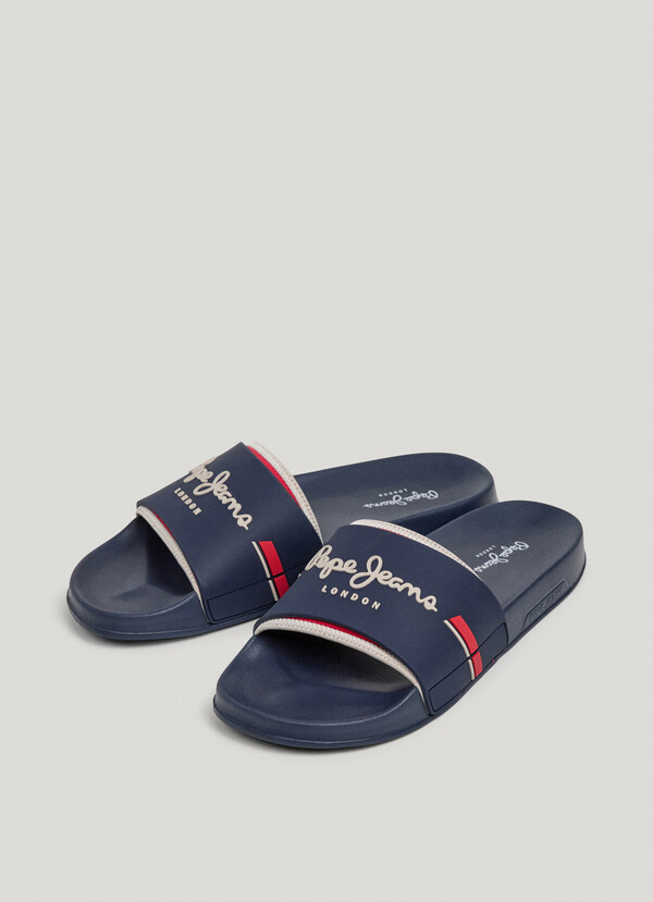 SLIDER SANDALS WITH LOGO