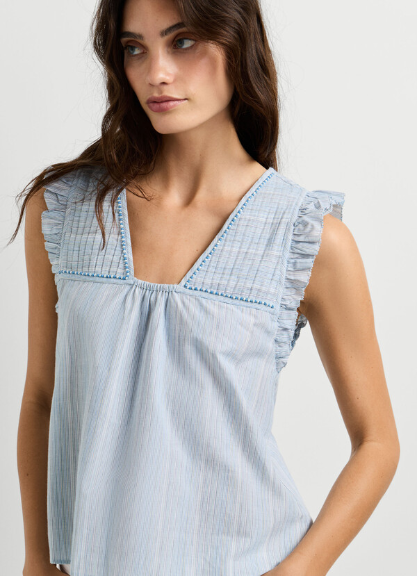 FLUID STRIPED BLOUSE