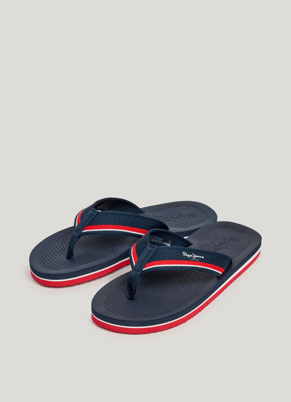 THREE-POINT BEACH FLIP FLOPS WITH LOGO