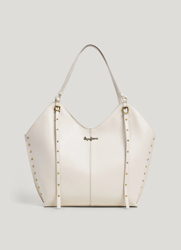 SAC CABAS EFFET CUIR AVEC CLOUS