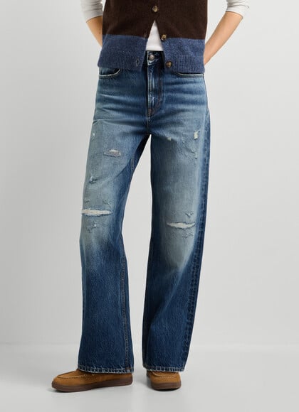 LEXA - HIGH-RISE STRAIGHT FIT JEANS