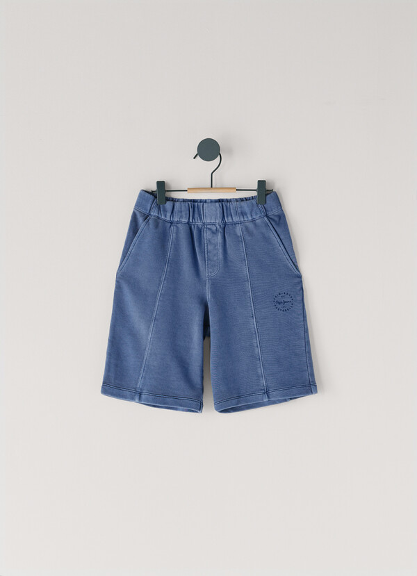 PRINTED LOGO FLEECE SHORTS