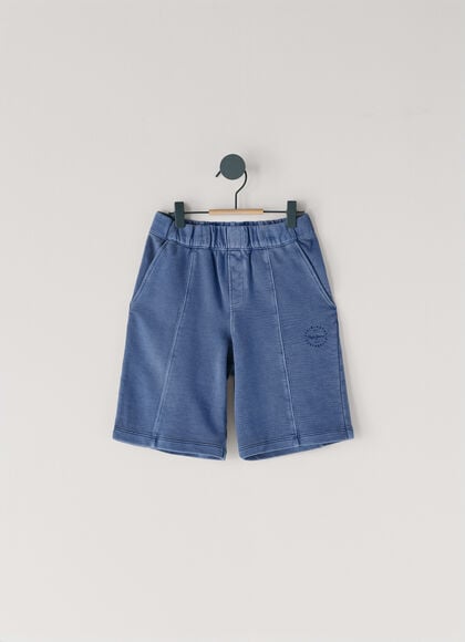 PRINTED LOGO FLEECE SHORTS