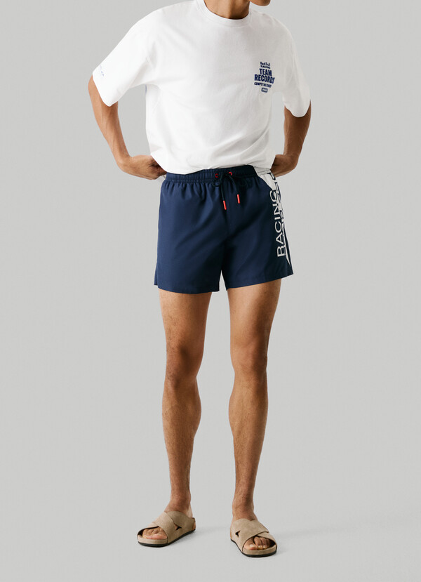 MAXI LOGO BERMUDA SWIM SHORTS
