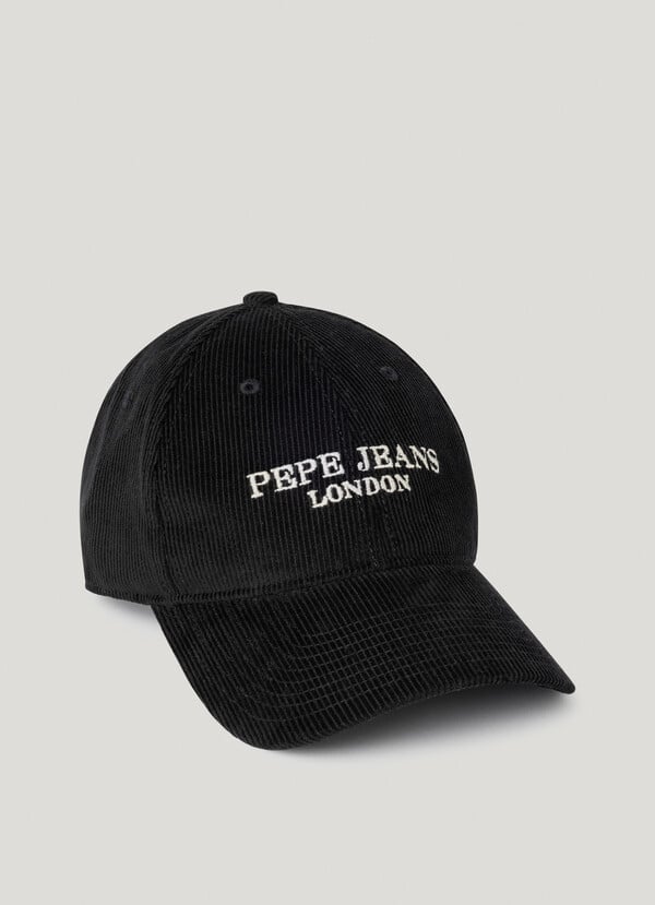 EMBROIDERED LOGO CORDUROY CAP