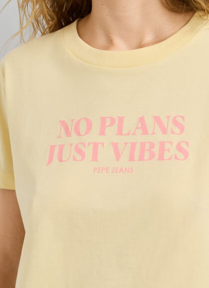 PRINTED TEXT T-SHIRT