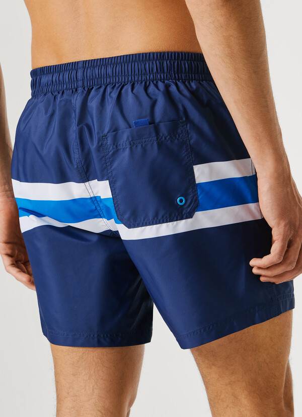 COLOR BLOCK SWIM SHORTS