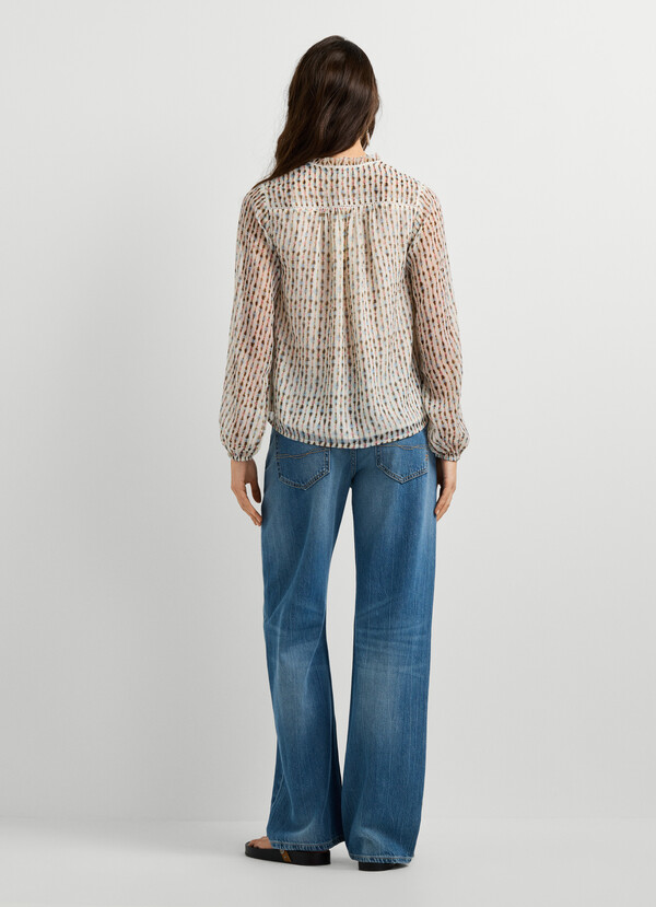 IKAT PRINT FLUID BLOUSE