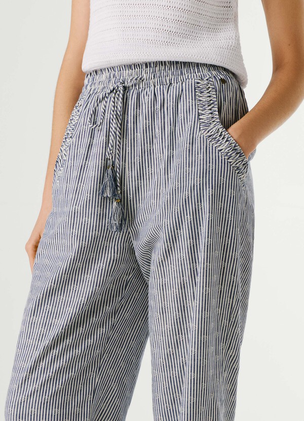 STRAIGHT STRIPED TROUSERS