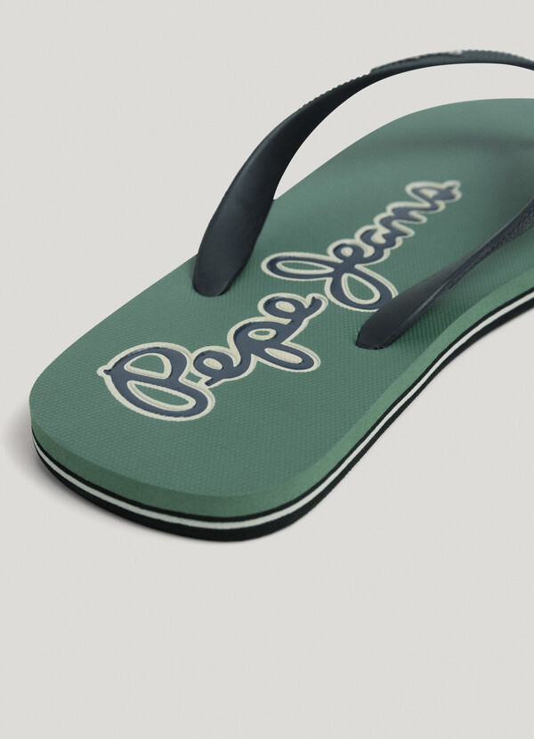 THREE-POINT BEACH FLIP FLOPS WITH LOGO
