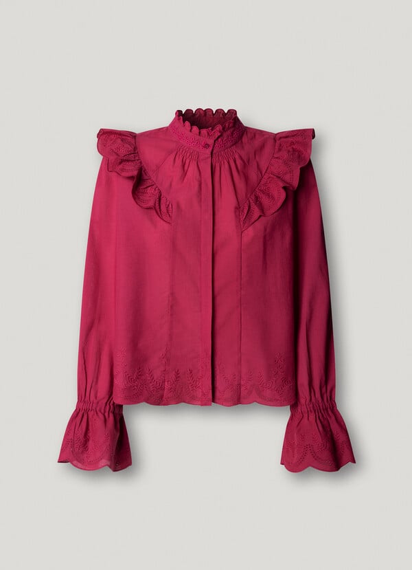 FLUID RUFFLE BLOUSE