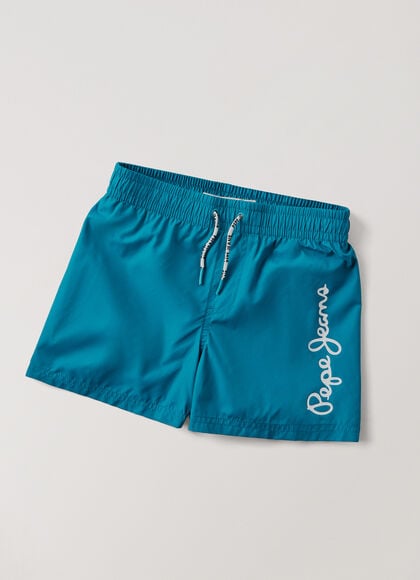 PRINTED LOGO SWIM SHORTS