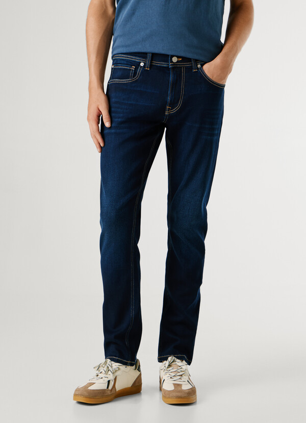 TRACK- SLIM FIT MID-RISE JEANS