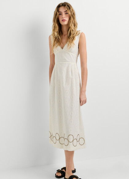 LONG DRESS WITH OPENWORK DETAILS