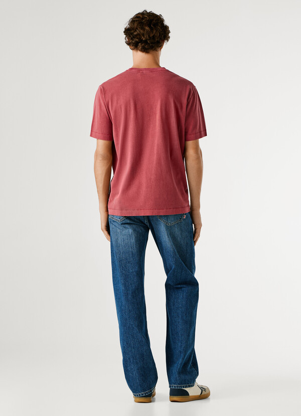 REGULAR FIT T-SHIRT WITH EMBROIDERED LOGO