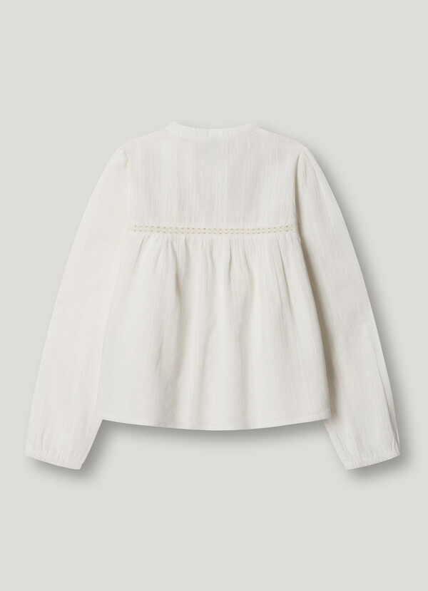 BLUSE BESTICKT