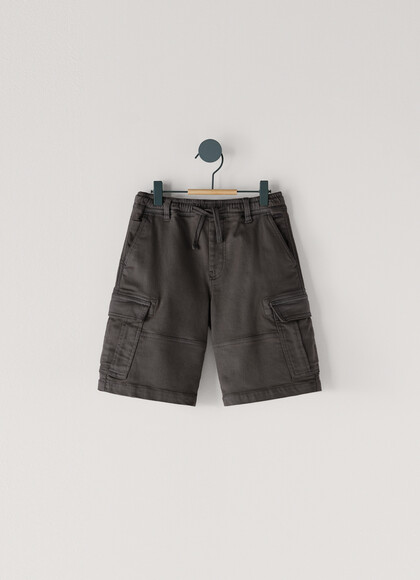 ADJUSTABLE WAIST CARGO SHORTS