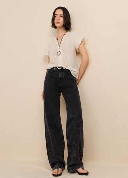HIGH-RISE STRAIGHT FIT JEANS - EDEN
