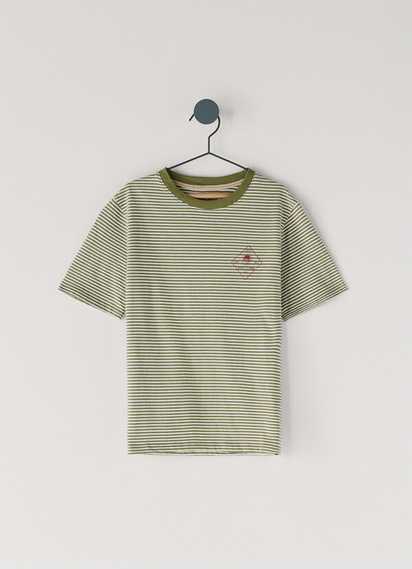 REGULAR FIT STRIPED T-SHIRT