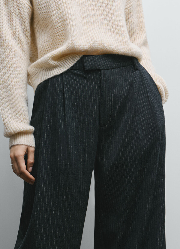WIDE STRIPED TROUSERS