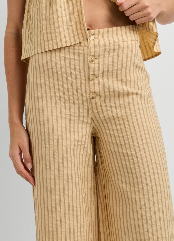 STRAIGHT TWILL TROUSERS