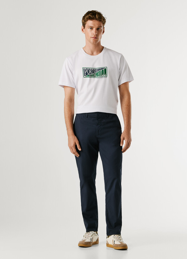 SLIM FIT CHINO TROUSERS