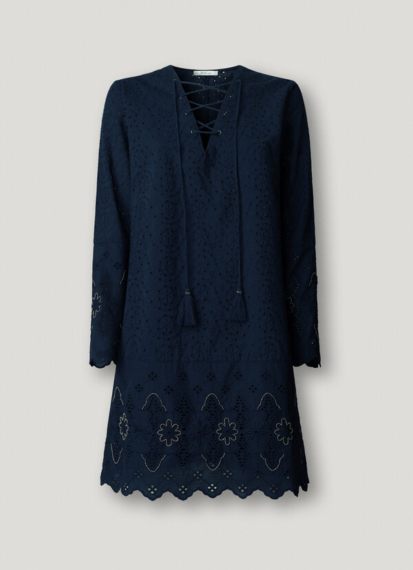 OPENWORK DETAIL MINI DRESS