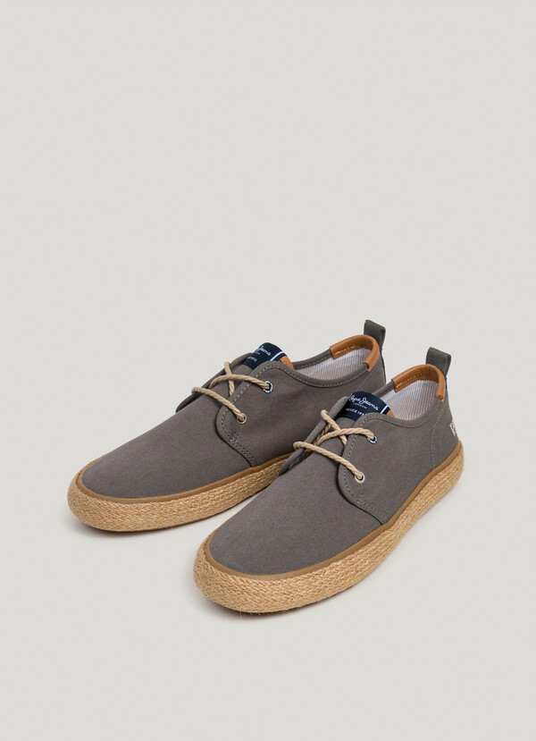 BLUCHER SHOES WITH JUTE DETAILS
