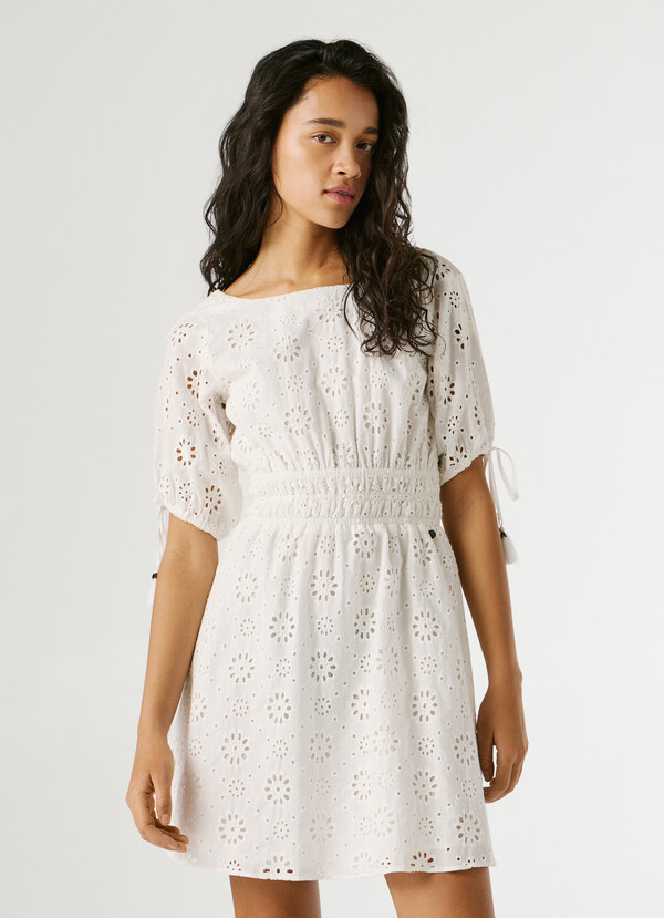 OPENWORK DETAIL MINI DRESS