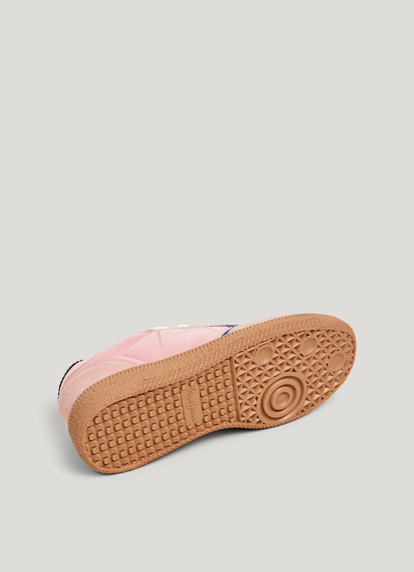 SUEDE EFFECT CUPSOLE SNEAKERS