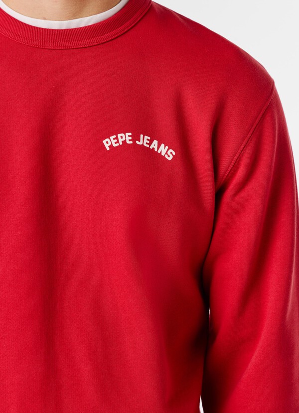 CREW NECK BACK PRINT SWEATSHIRT