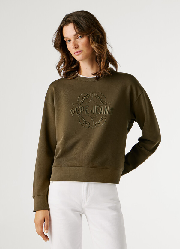 CREW NECK LOGO SWEATSHIRT