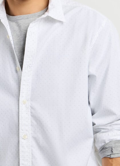 REGULAR FIT PRINTED POPLIN SHIRT