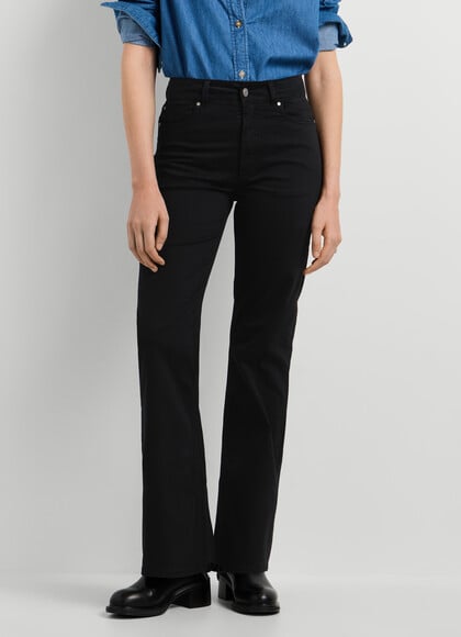 FLARE FIT 5-POCKET TROUSERS