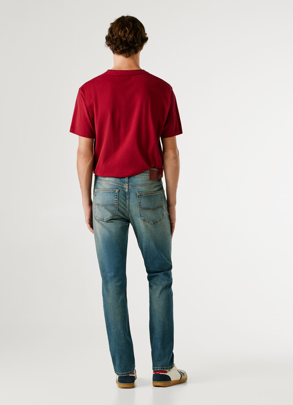 SLIM FIT MID-RISE JEANS - HATCH