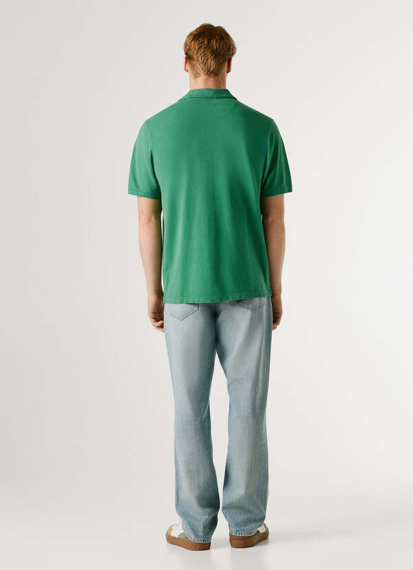 GARMENT DYED PIQUE POLO SHIRT