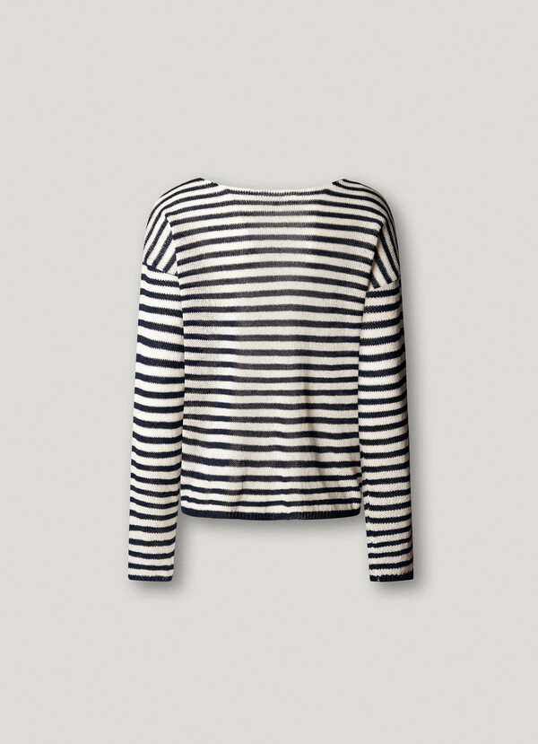 STRIPED KNIT JUMPER