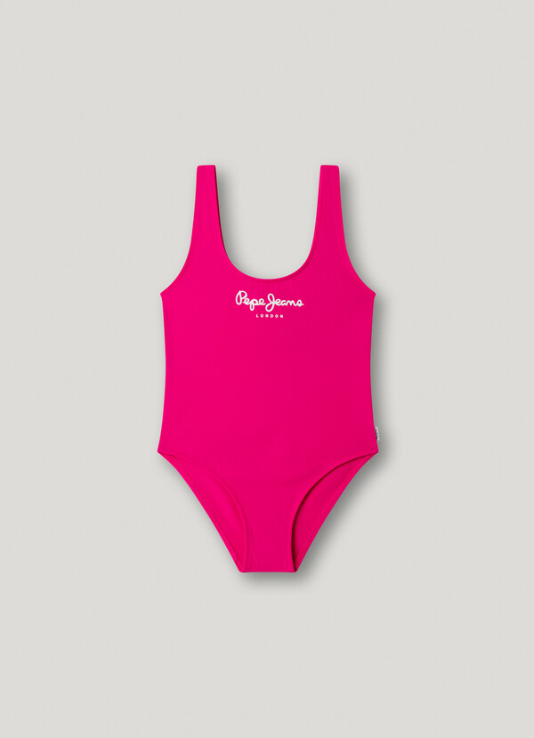 PRINTED LOGO SWIMSUIT