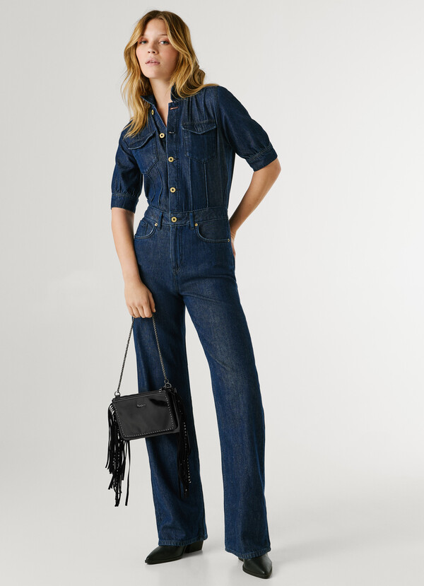 LEATHER EFFECT SHOULDER BAG