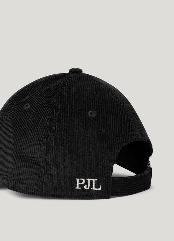 EMBROIDERED LOGO CORDUROY CAP