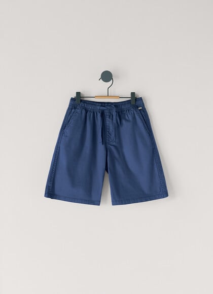 ADJUSTABLE WAIST POPLIN SHORTS