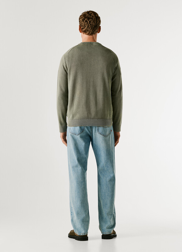 CREW NECK PIQU&Eacute; JUMPER