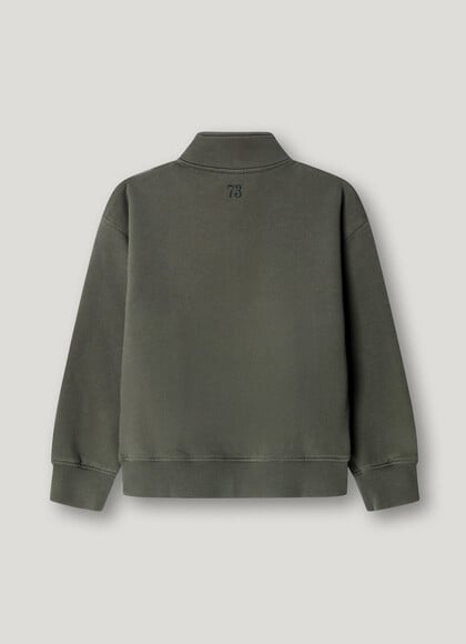 RELAXED FIT HALF-ZIP SWEATSHIRT