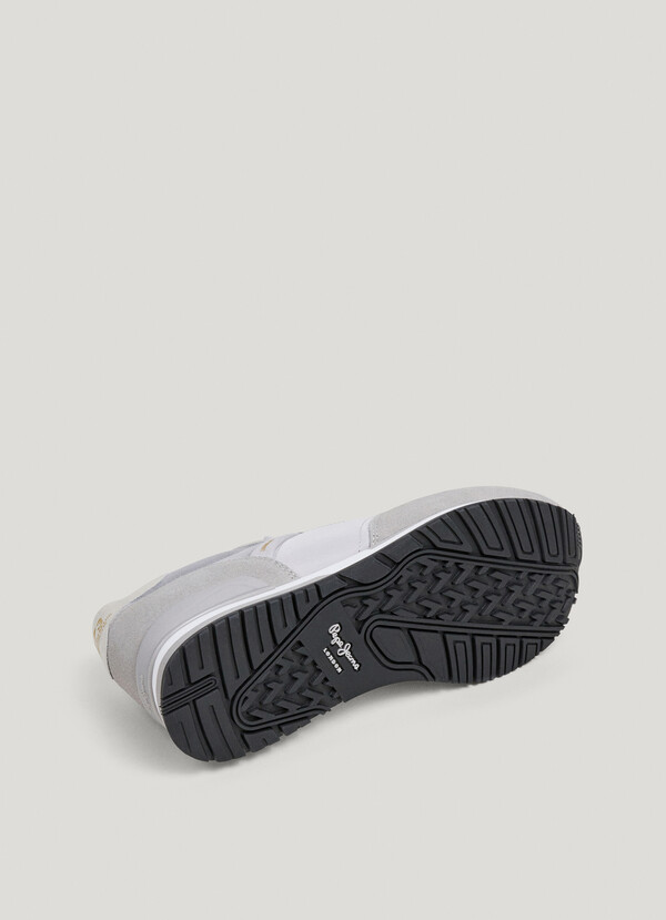 HAILON - LEATHER TRAINERS WITH SUEDE DETAILS 