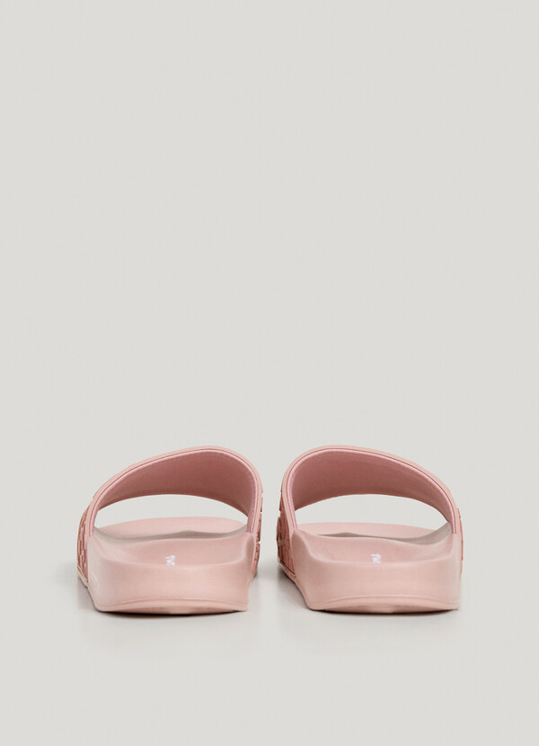 ANIMAL PRINT SLIDER SANDALS