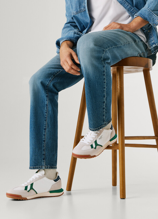 MARVIN - RETRO TRAINERS WITH SUEDE DETAILS