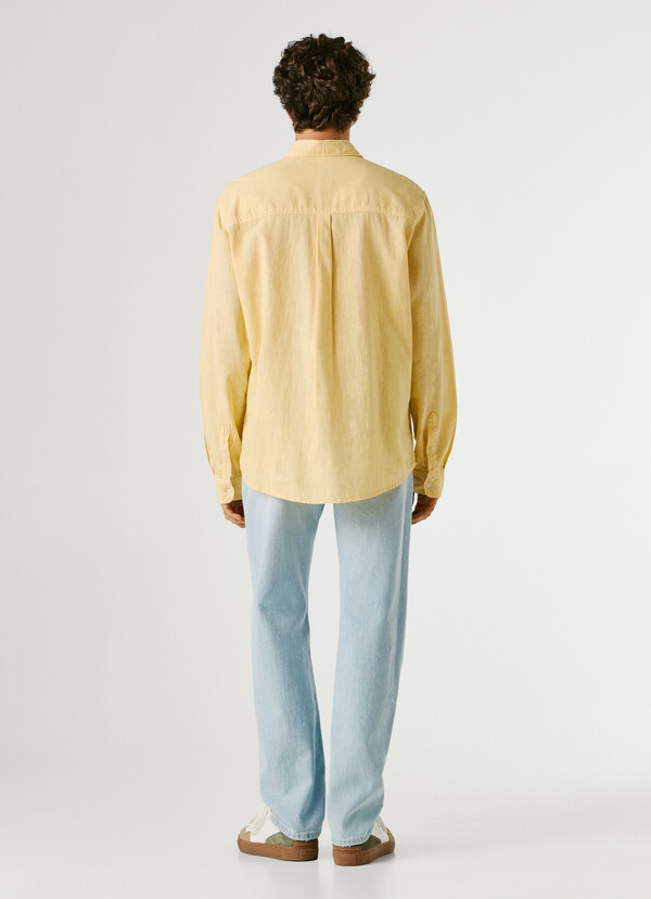 REGULAR FIT GARMENT DYED SHIRT